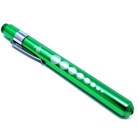 A2Z SCILAB GREEN Reusable NURSE Penlight Pocket Medical LED with Pupil Gauge A2Z-ZR585